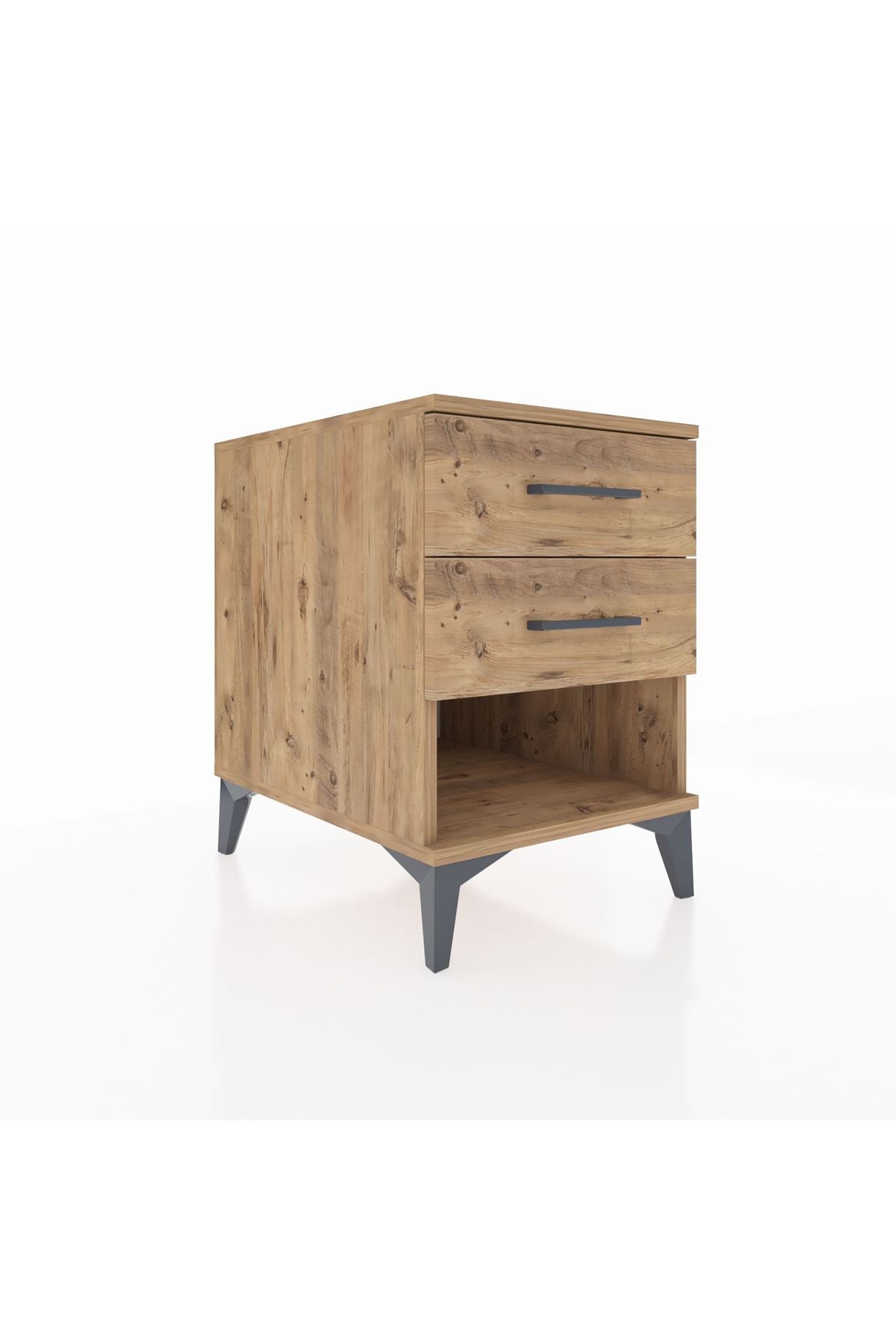 Kronos Komodin 2 Çekmeceli 44x59x64 Çam-Çam