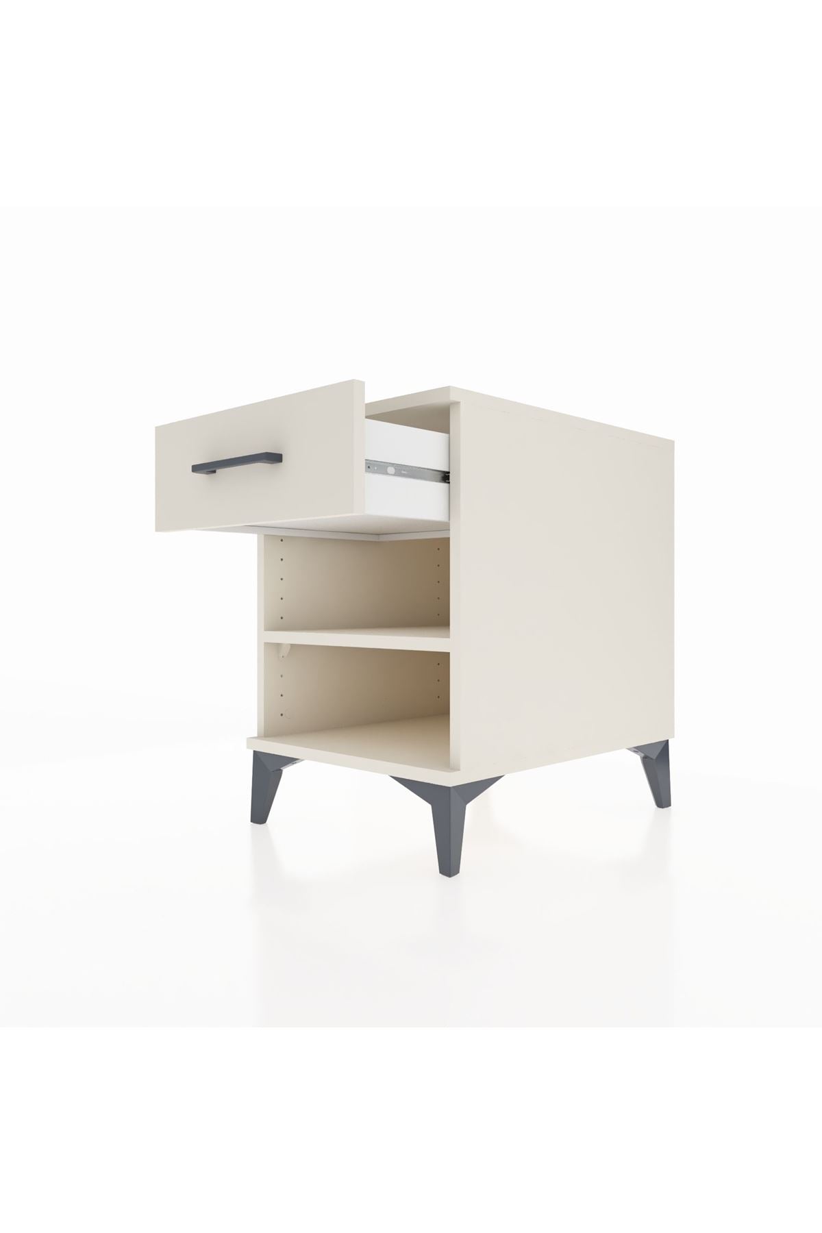 Kronos Komodin Tek Raflı Tek Çekmeceli 44x59x64 Aytaşı-Aytaşı