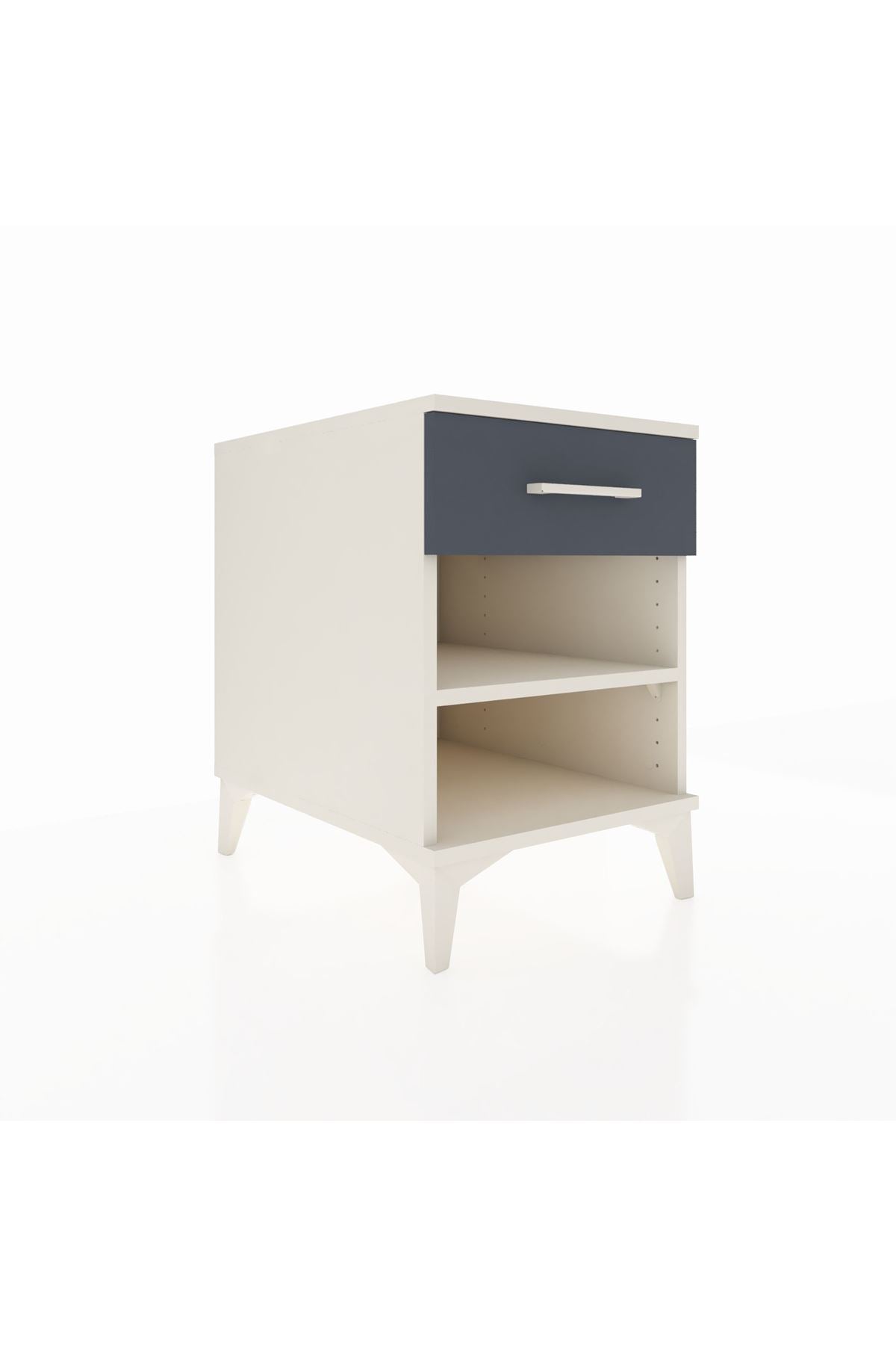 Kronos Komodin Tek Raflı Tek Çekmeceli 44x59x64 Aytaşı-Antrasit