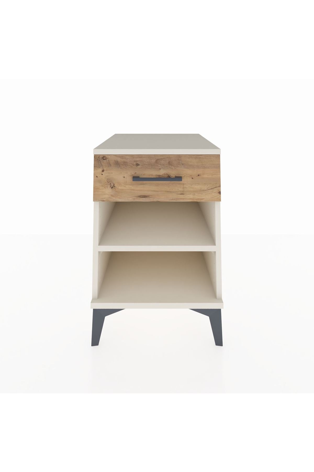 Kronos Komodin Tek Raflı Tek Çekmeceli 44x59x64 Aytaşı-Çam