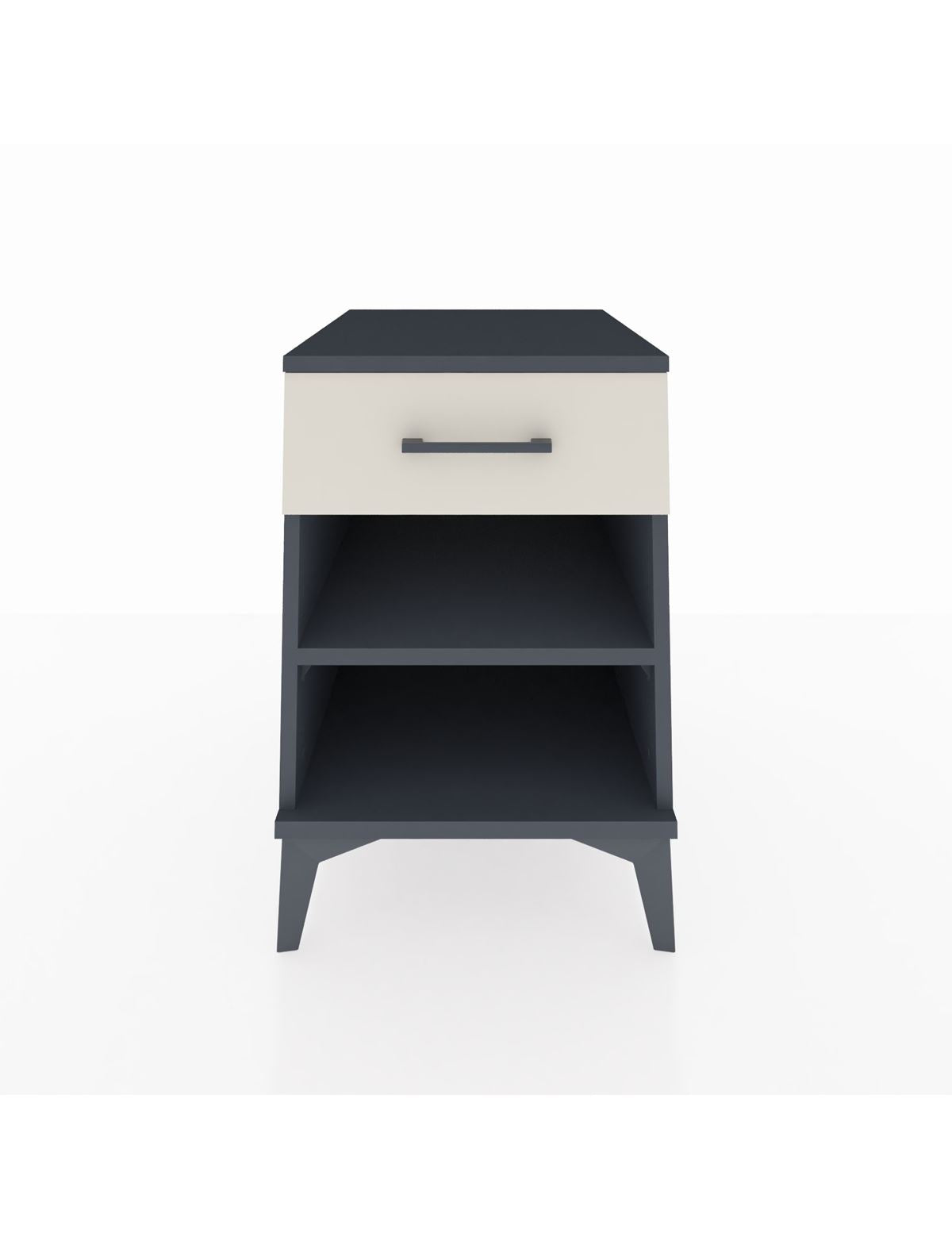 Kronos Komodin Tek Raflı Tek Çekmeceli 44x59x64 Antrasit-Aytaşı