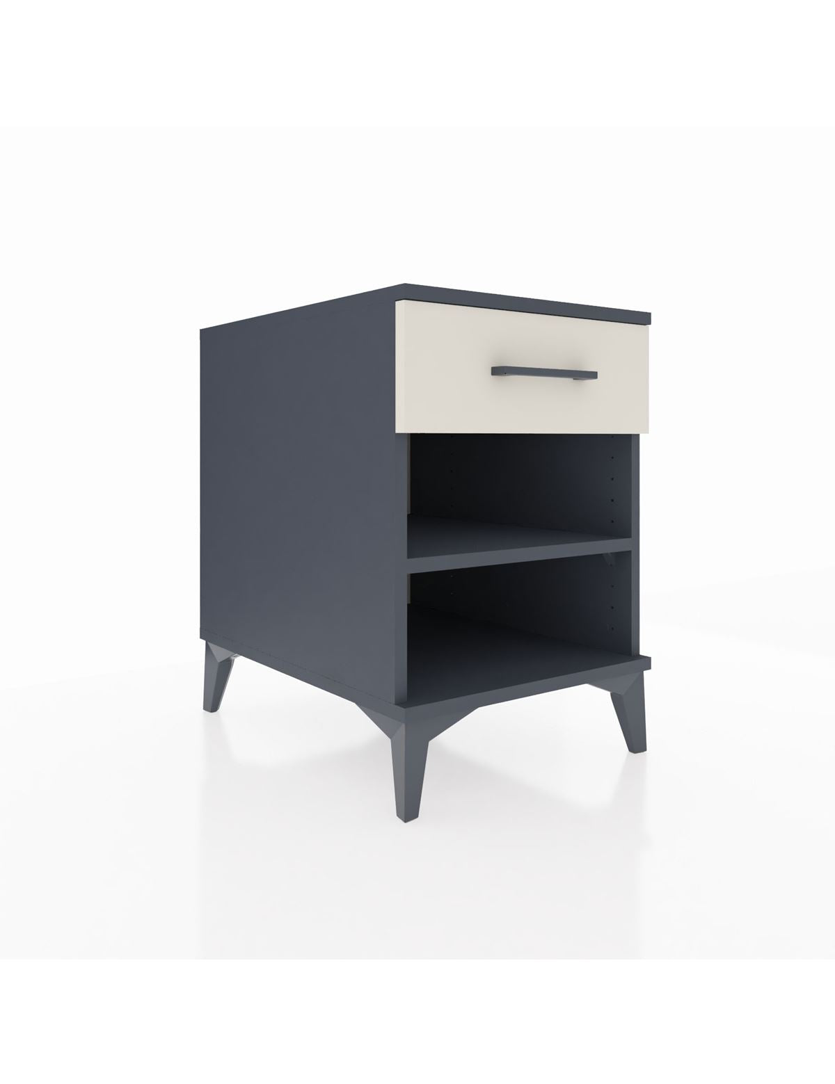 Kronos Komodin Tek Raflı Tek Çekmeceli 44x59x64 Antrasit-Aytaşı