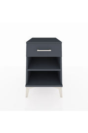 Kronos Komodin Tek Raflı Tek Çekmeceli 44x59x64 Antrasit-Antrasit