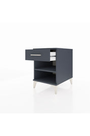 Kronos Komodin Tek Raflı Tek Çekmeceli 44x59x64 Antrasit-Antrasit