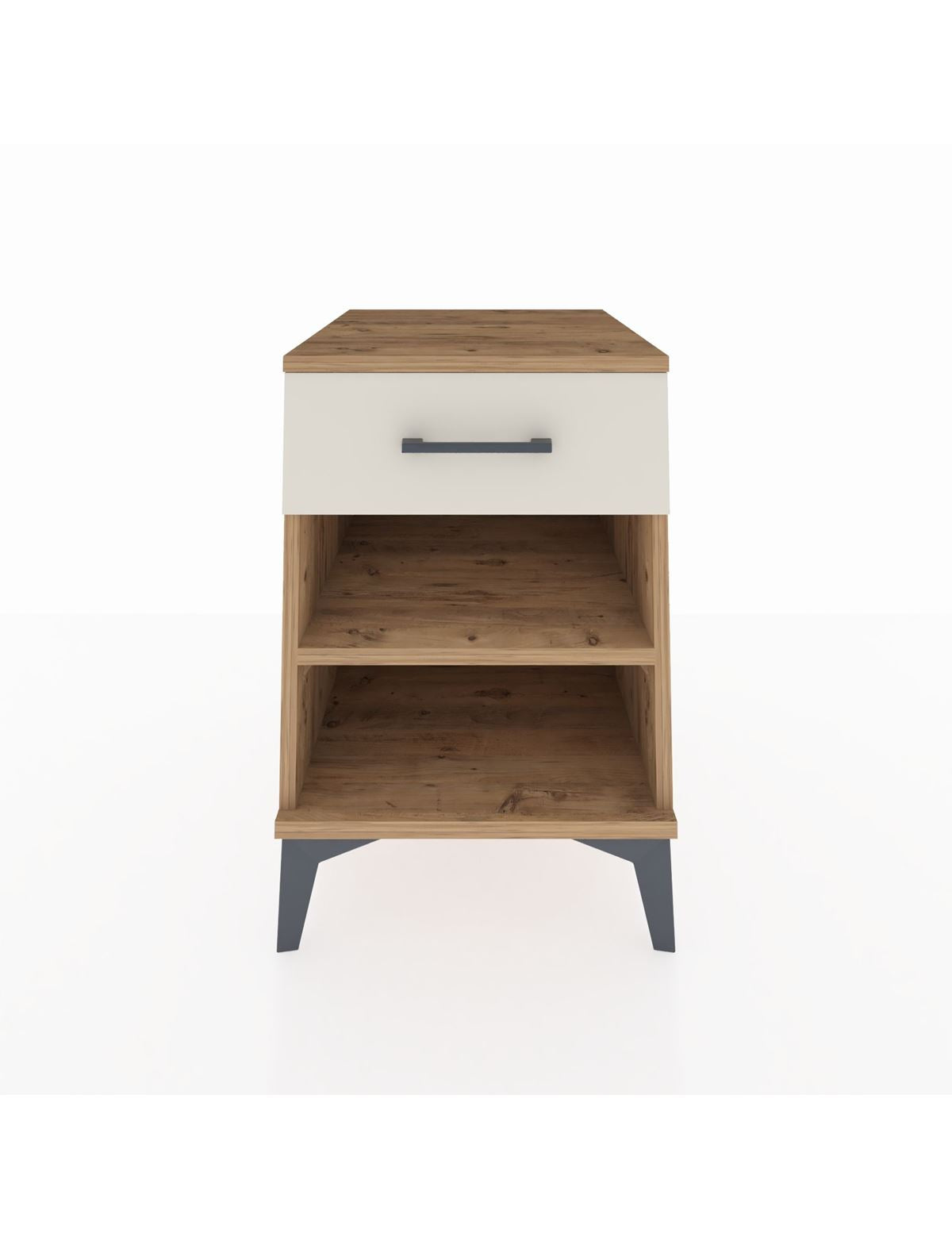 Kronos Komodin Tek Raflı Tek Çekmeceli 44x59x64 Çam-Aytaşı