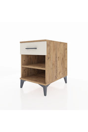 Kronos Komodin Tek Raflı Tek Çekmeceli 44x59x64 Çam-Aytaşı