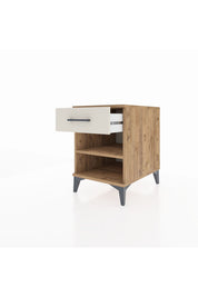 Kronos Komodin Tek Raflı Tek Çekmeceli 44x59x64 Çam-Aytaşı