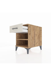 Kronos Komodin Tek Raflı Tek Çekmeceli 44x59x64 Çam-Aytaşı