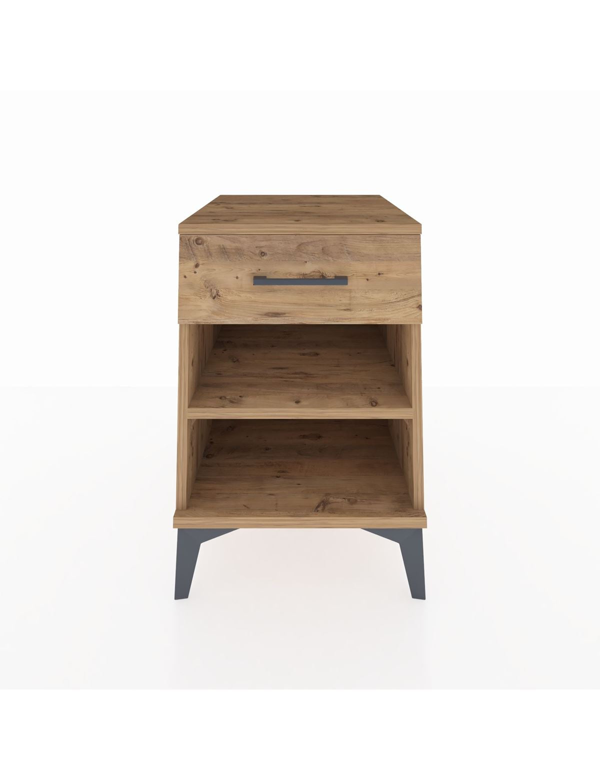 Kronos Komodin Tek Raflı Tek Çekmeceli 44x59x64 Çam-Çam