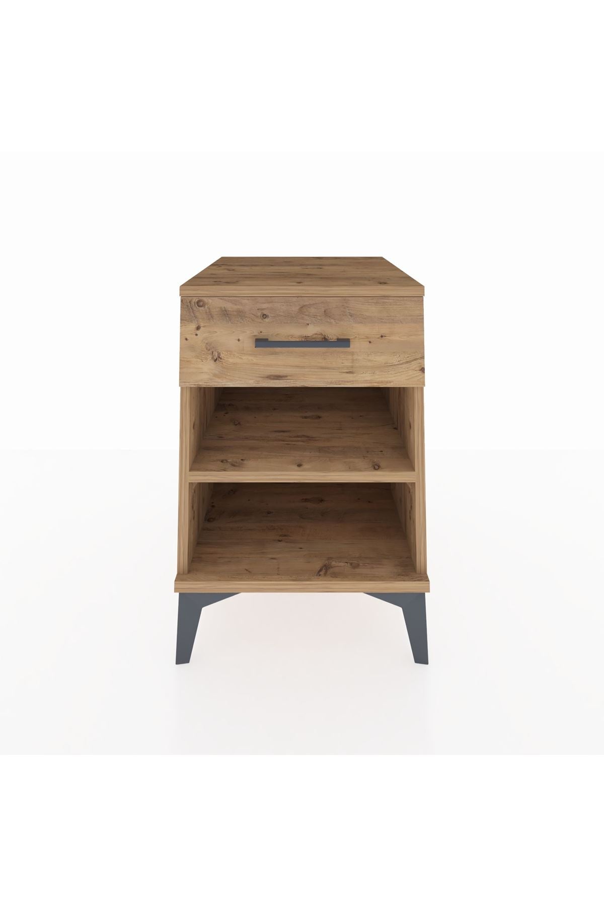 Kronos Komodin Tek Raflı Tek Çekmeceli 44x59x64 Çam-Çam