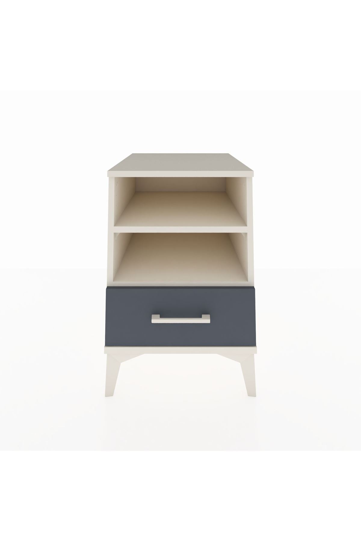 Kronos Komodin 2 Raflı Tek Çekmeceli 44x59x64 Aytaşı-Antrasit