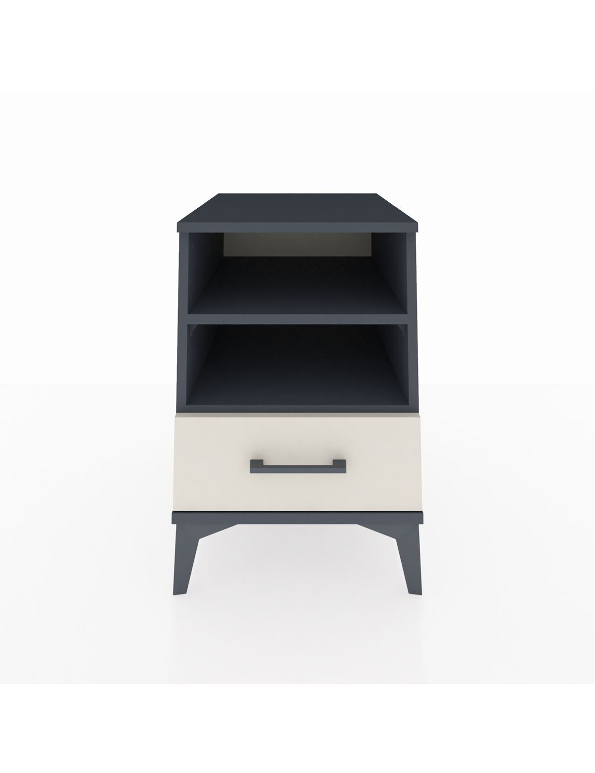 Kronos Komodin 2 Raflı Tek Çekmeceli 44x59x64 Antrasit-Aytaşı