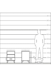 Kronos Komodin 2 Raflı Tek Çekmeceli 44x59x64 Çam-Aytaşı