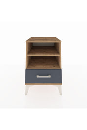 Kronos Komodin 2 Raflı Tek Çekmeceli 44x59x64 Çam-Antrasit