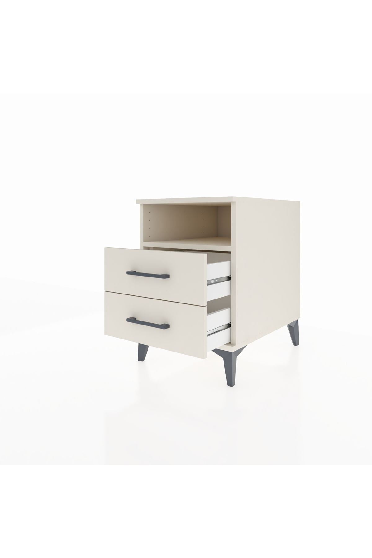 Kronos Komodin Tek Raflı 2 Çekmeceli 44x59x64 Aytaşı-Aytaşı