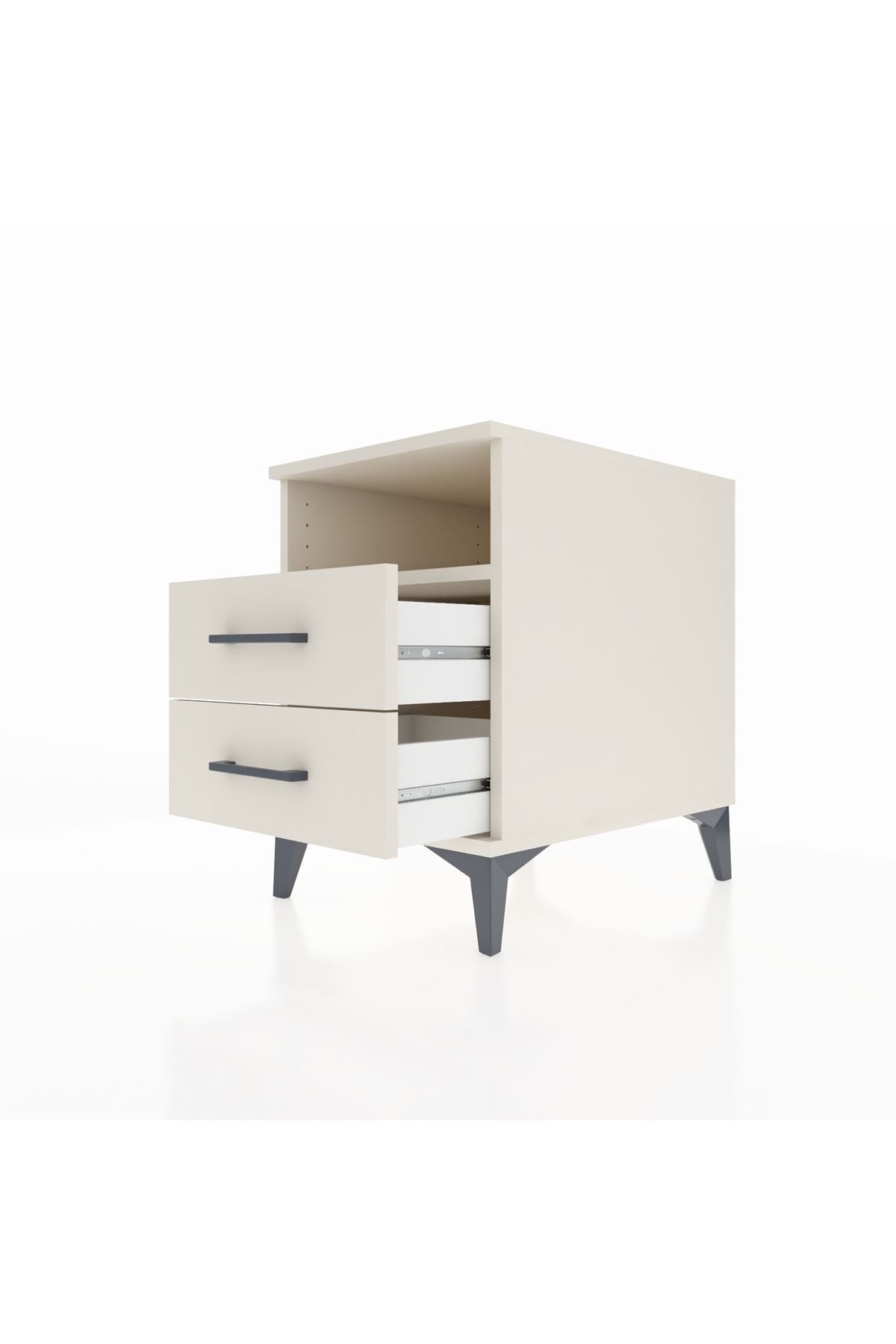 Kronos Komodin Tek Raflı 2 Çekmeceli 44x59x64 Aytaşı-Aytaşı