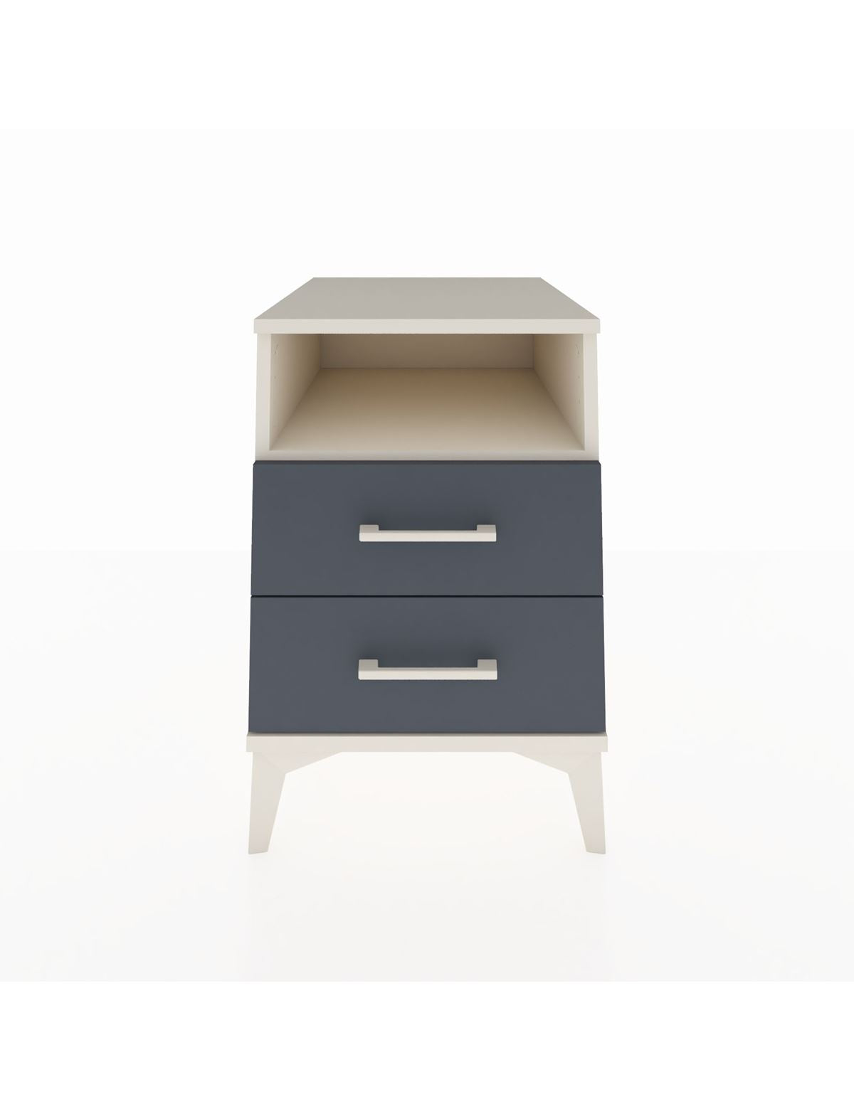 Kronos Komodin Tek Raflı 2 Çekmeceli 44x59x64 Aytaşı-Antrasit