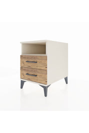 Kronos Komodin Tek Raflı 2 Çekmeceli 44x59x64 Aytaşı-Çam