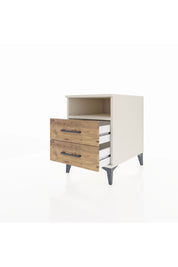 Kronos Komodin Tek Raflı 2 Çekmeceli 44x59x64 Aytaşı-Çam