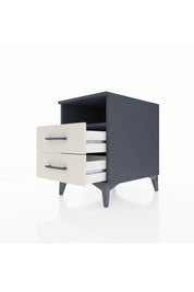 Kronos Komodin Tek Raflı 2 Çekmeceli 44x59x64 Antrasit-Aytaşı