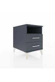 Kronos Komodin Tek Raflı 2 Çekmeceli 44x59x64 Antrasit-Antrasit