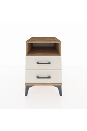 Kronos Komodin Tek Raflı 2 Çekmeceli 44x59x64 Çam-Aytaşı