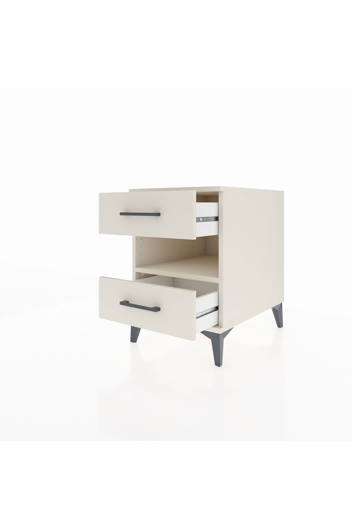 Kronos Komodin Tek Raflı 2 Çekmeceli 44x59x64 Aytaşı-Aytaşı