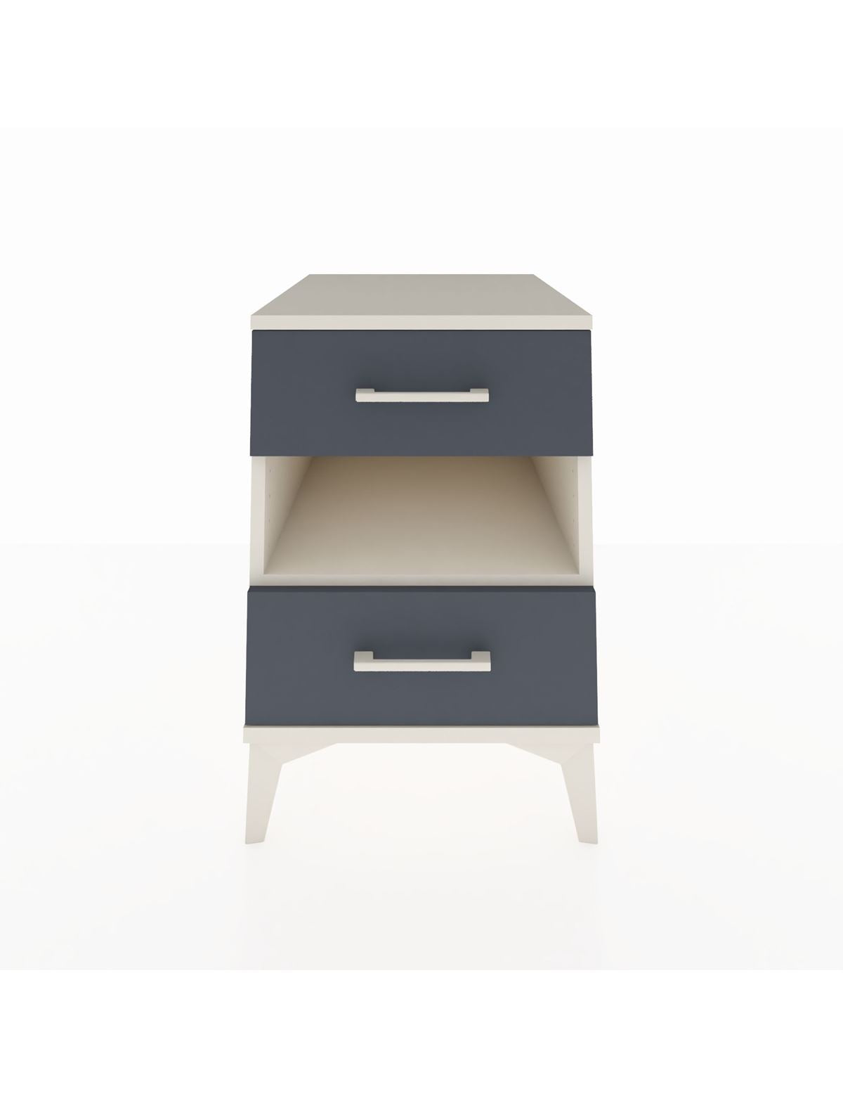 Kronos Komodin Tek Raflı 2 Çekmeceli 44x59x64 Aytaşı-Antrasit