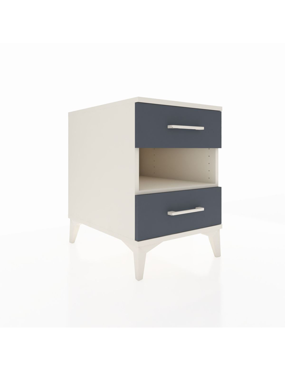 Kronos Komodin Tek Raflı 2 Çekmeceli 44x59x64 Aytaşı-Antrasit