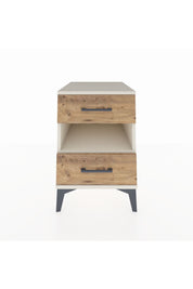 Kronos Komodin Tek Raflı 2 Çekmeceli 44x59x64 Aytaşı-Çam