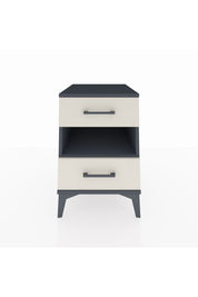 Kronos Komodin Tek Raflı 2 Çekmeceli 44x59x64 Antrasit-Aytaşı