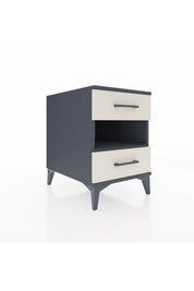 Kronos Komodin Tek Raflı 2 Çekmeceli 44x59x64 Antrasit-Aytaşı