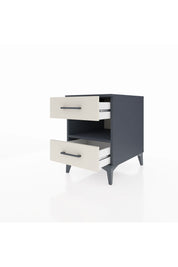 Kronos Komodin Tek Raflı 2 Çekmeceli 44x59x64 Antrasit-Aytaşı