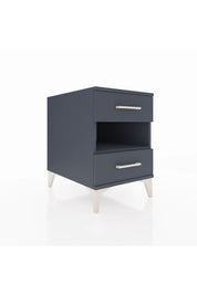 Kronos Komodin Tek Raflı 2 Çekmeceli 44x59x64 Antrasit-Antrasit