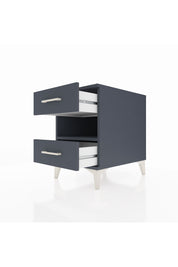 Kronos Komodin Tek Raflı 2 Çekmeceli 44x59x64 Antrasit-Antrasit