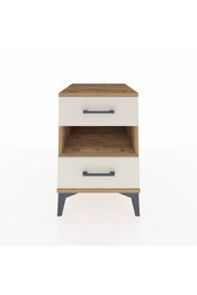 Kronos Komodin Tek Raflı 2 Çekmeceli 44x59x64 Çam-Aytaşı