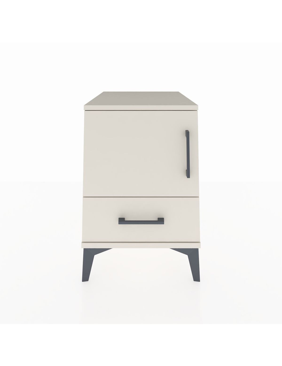 Kronos Komodin 2 Raflı Tek Çekmeceli Tek Kapaklı 44x59x64 Aytaşı-Aytaşı