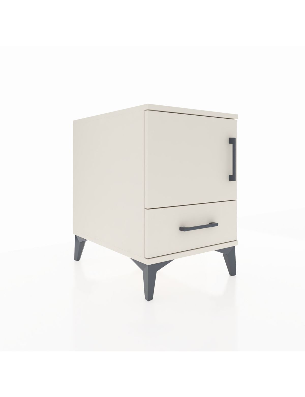 Kronos Komodin 2 Raflı Tek Çekmeceli Tek Kapaklı 44x59x64 Aytaşı-Aytaşı