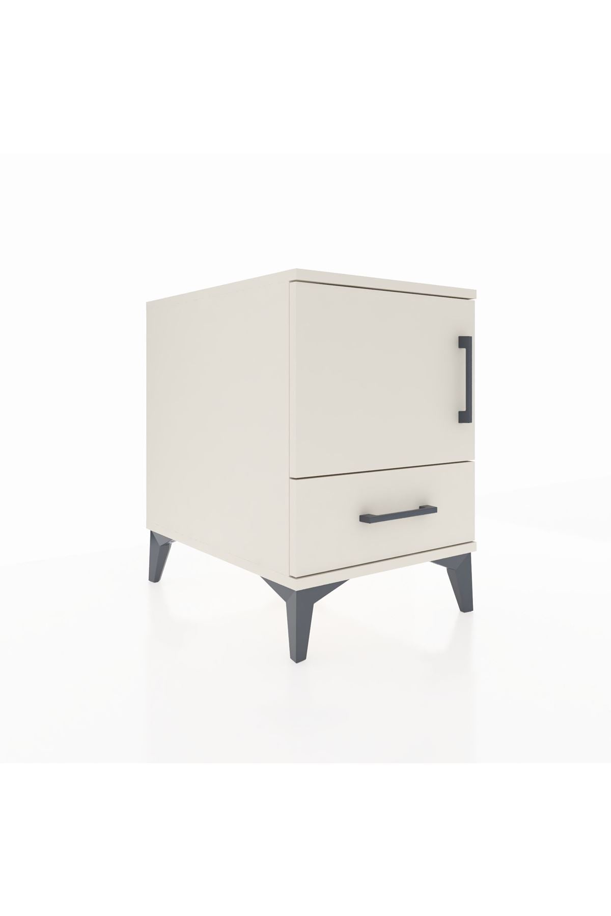 Kronos Komodin 2 Raflı Tek Çekmeceli Tek Kapaklı 44x59x64 Aytaşı-Aytaşı