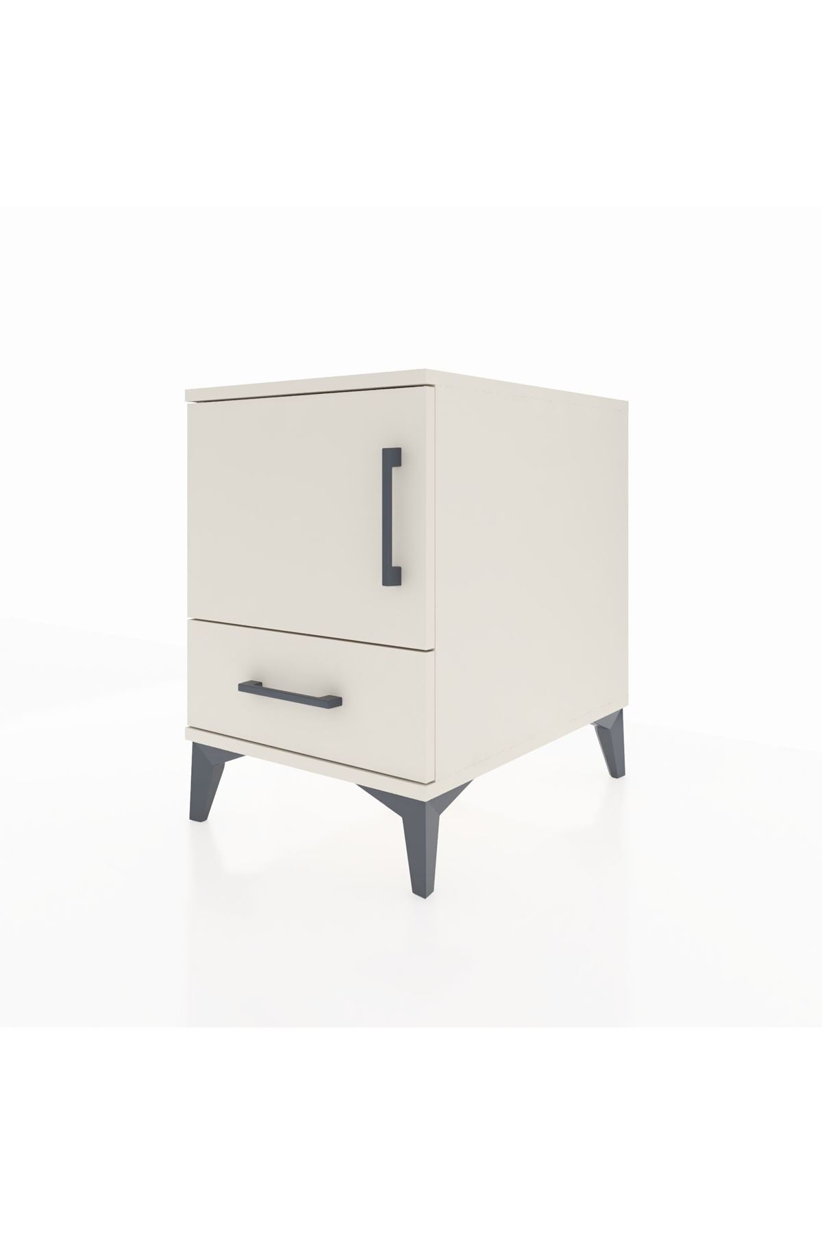 Kronos Komodin 2 Raflı Tek Çekmeceli Tek Kapaklı 44x59x64 Aytaşı-Aytaşı