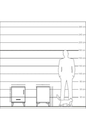Kronos Komodin 2 Raflı Tek Çekmeceli Tek Kapaklı 44x59x64 Aytaşı-Antrasit