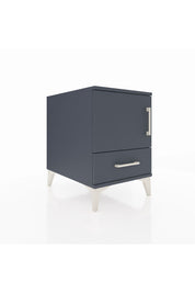 Kronos Komodin 2 Raflı Tek Çekmeceli Tek Kapaklı 44x59x64 Antrasit-Antrasit