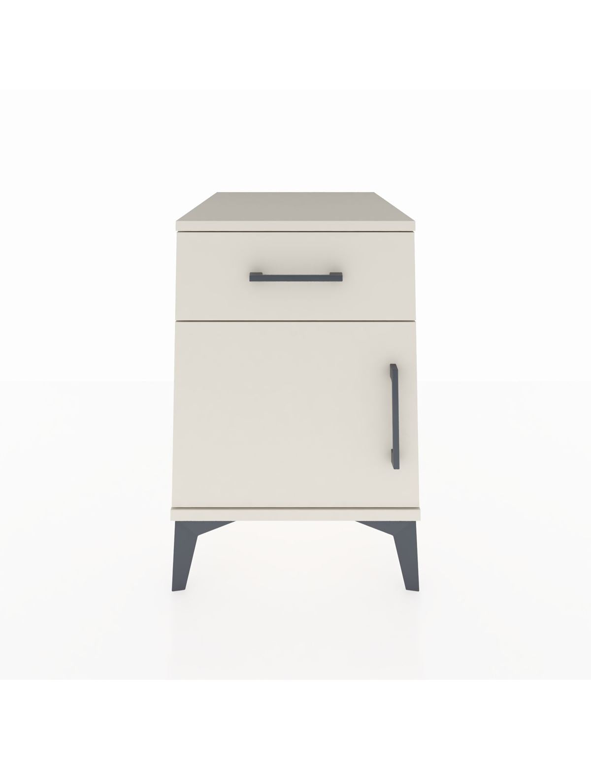 Kronos Komodin Tek Raflı Tek Çekmeceli Tek Kapaklı 44x59x64 Aytaşı-Aytaşı