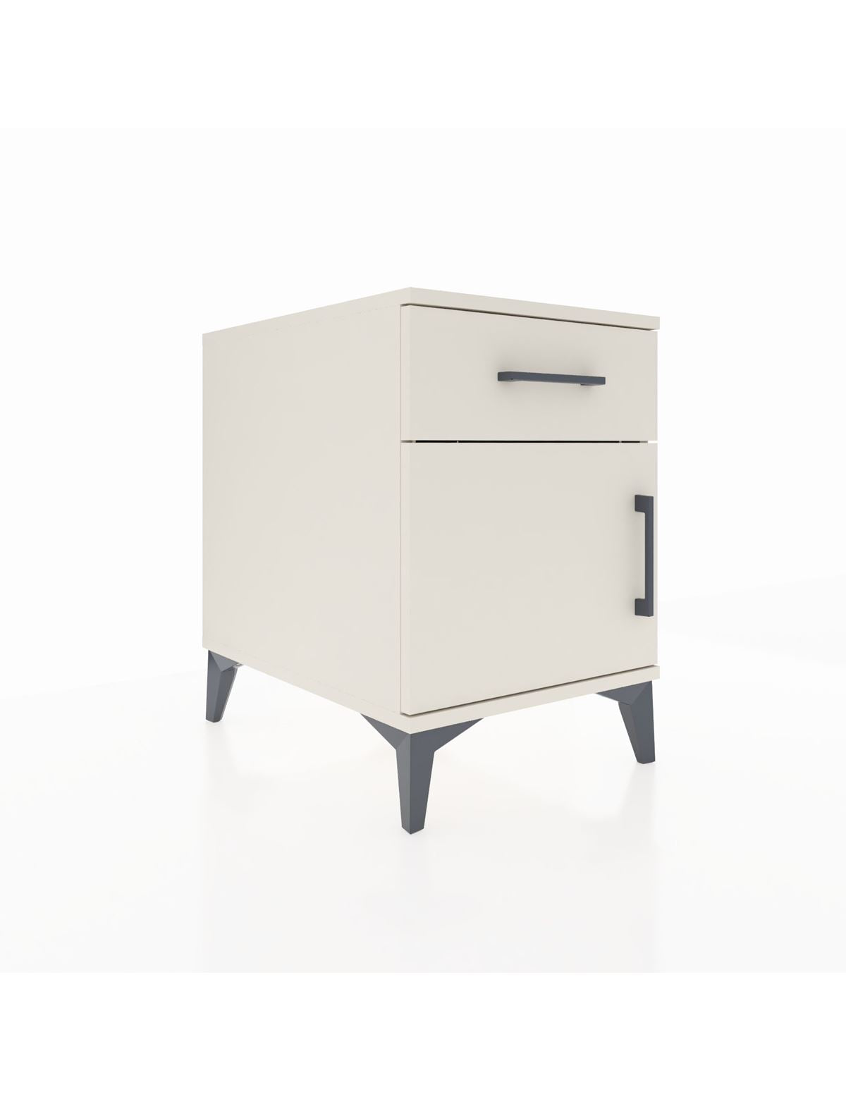 Kronos Komodin Tek Raflı Tek Çekmeceli Tek Kapaklı 44x59x64 Aytaşı-Aytaşı