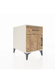 Kronos Komodin Tek Raflı Tek Çekmeceli Tek Kapaklı 44x59x64 Aytaşı-Çam