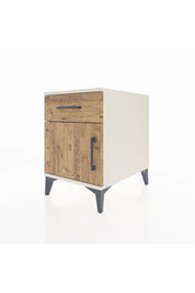 Kronos Komodin Tek Raflı Tek Çekmeceli Tek Kapaklı 44x59x64 Aytaşı-Çam