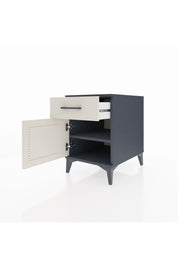 Kronos Komodin Tek Raflı Tek Çekmeceli Tek Kapaklı 44x59x64 Antrasit-Aytaşı