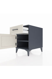 Kronos Komodin Tek Raflı Tek Çekmeceli Tek Kapaklı 44x59x64 Antrasit-Aytaşı