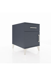 Kronos Komodin Tek Raflı Tek Çekmeceli Tek Kapaklı 44x59x64 Antrasit-Antrasit