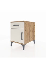 Kronos Komodin Tek Raflı Tek Çekmeceli Tek Kapaklı 44x59x64 Çam-Aytaşı